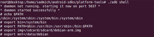 android PATH modification