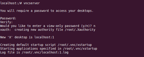 vncserver setup